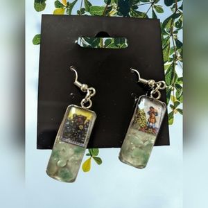 Tarot and Semi Precious Stone Earrings